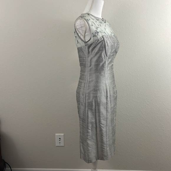 NWT, Mica, evening / cocktail dress.  100% silk, fully lined.  Size 4. - Picture 4 of 14